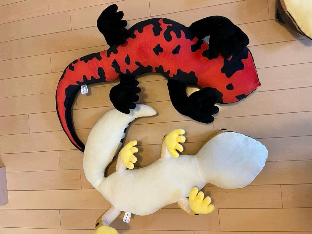 イモリ　レオパ　ニホントカゲ　ぬいぐるみ　BIG 3点セット