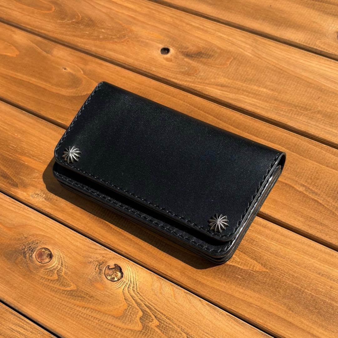 ミドルトラッカーウォレット　北米産ステアハイド　アポロコンチョ