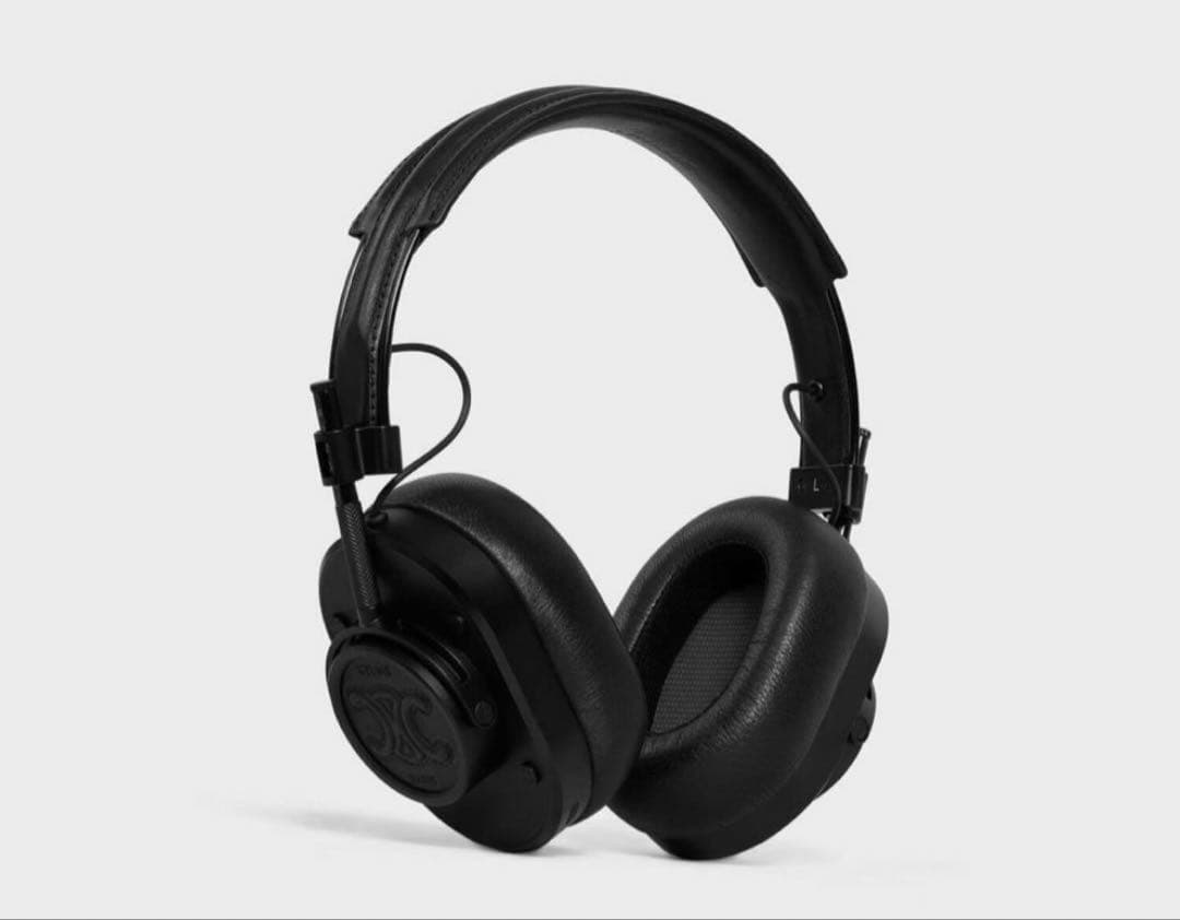 新品未使用ヘッドフォン／スムースカーフスキン＆ラムスキン CELINE刻印入り