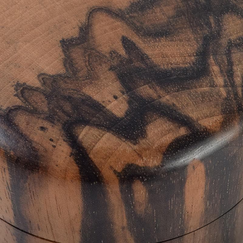 茶道具　天然木　黒柿製　棗　V　9048