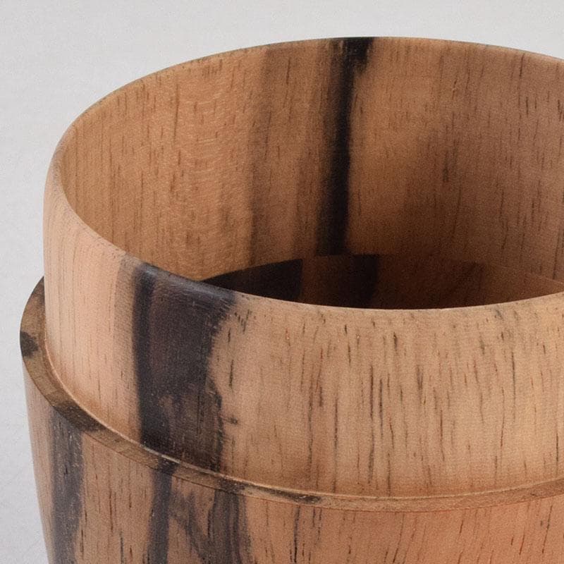 茶道具　天然木　黒柿製　棗　V　9048