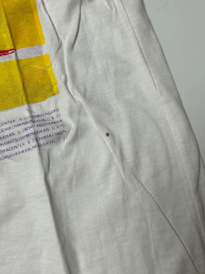 HOT STAFF ジュリー　コンサートツアー　’84 Tシャツ　ホワイト