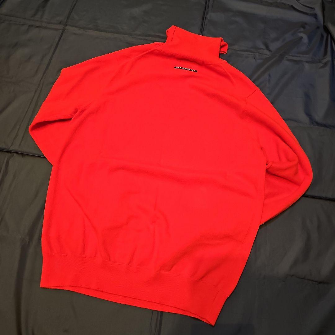 パーリーゲイツ　カシミヤタッチ　タートルネックニットプルオーバー