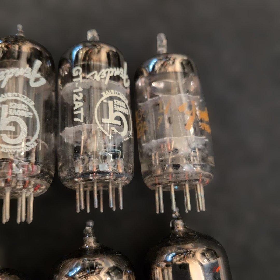 Fenderロゴ 12AX7 12AT7 中古真空管 10本セット