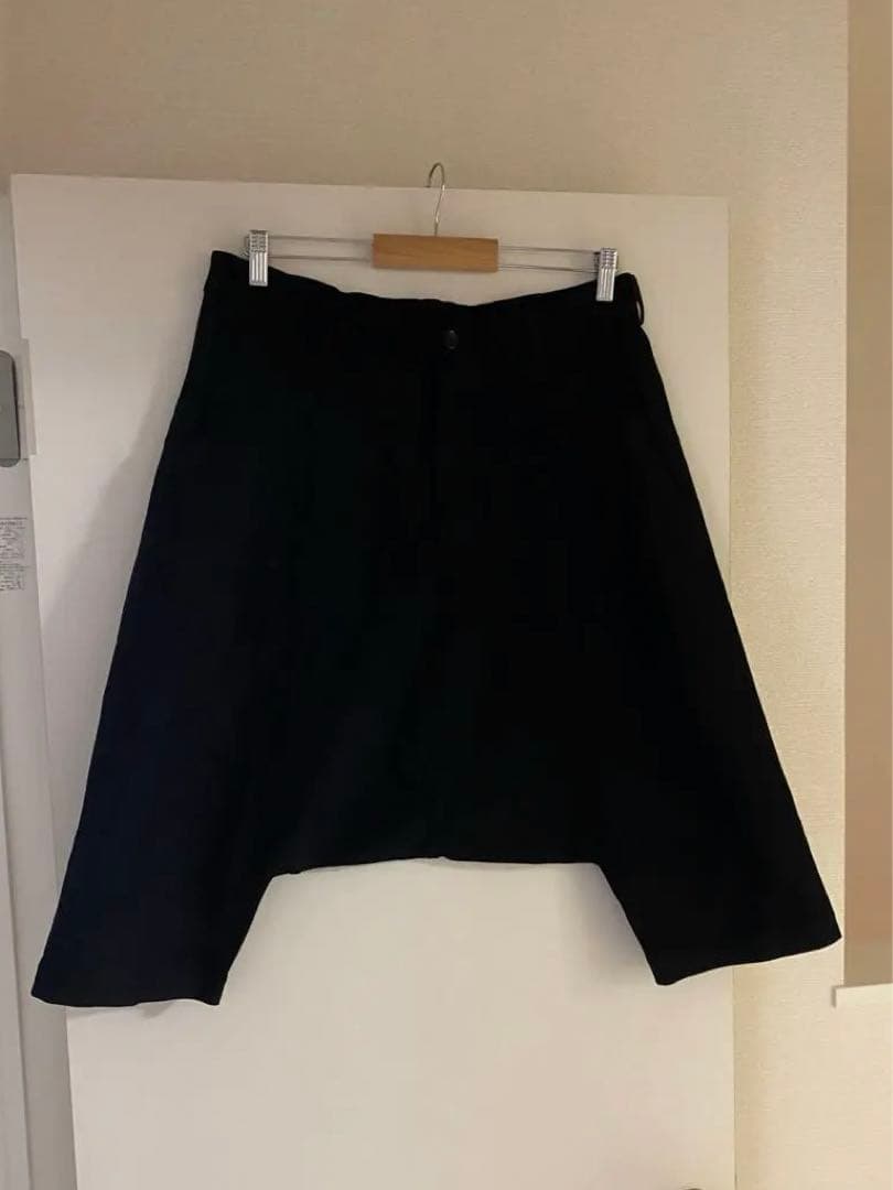 ブラックコムデギャルソン　ポリ縮　ショートサルエル