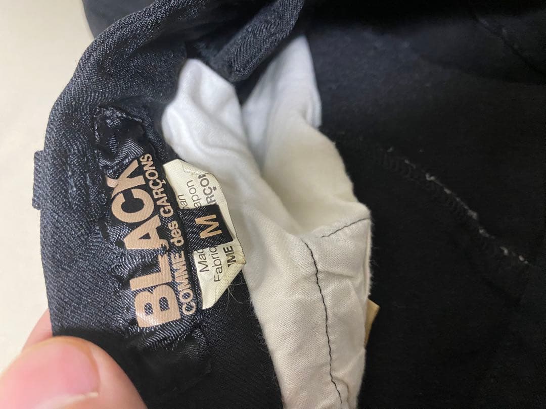 ブラックコムデギャルソン　ポリ縮　ショートサルエル