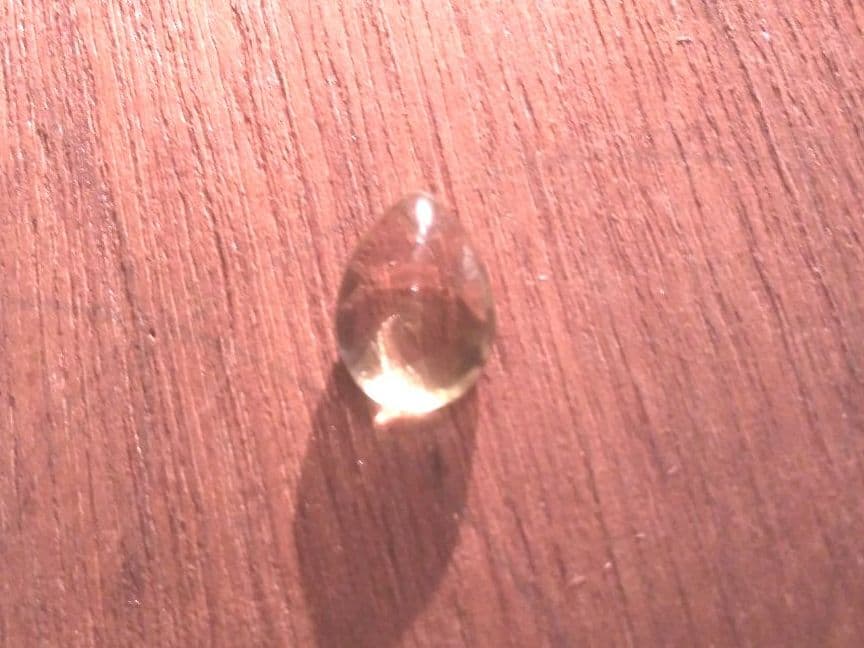 高品質　宝石　レモンクオーツ　カボションルース　ドロップ型