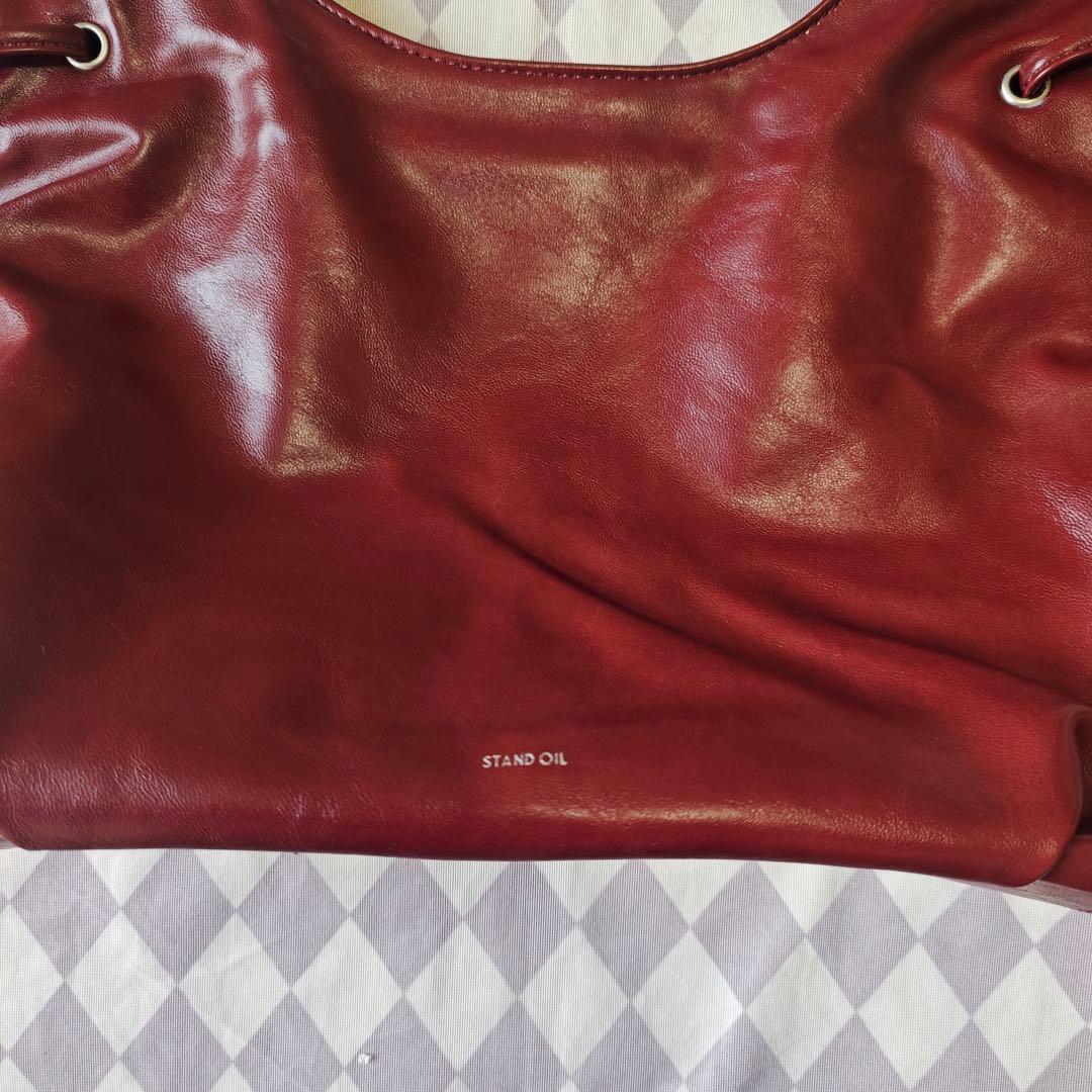 STAND OIL ショルダーバッグ ワインレッド 人気