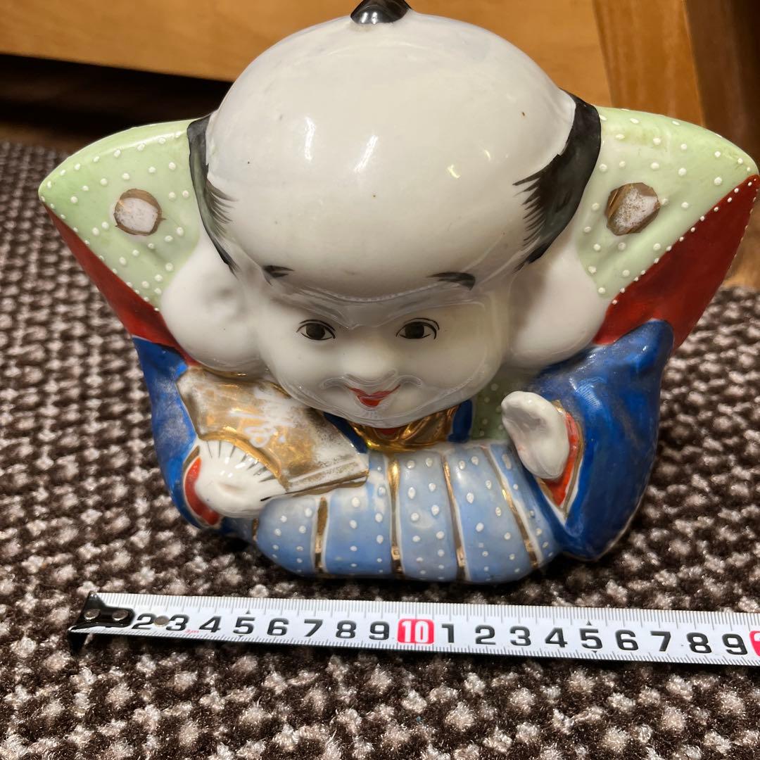 縁起良！大正〜昭和初期頃　開運福助人形　置物　超レトロ