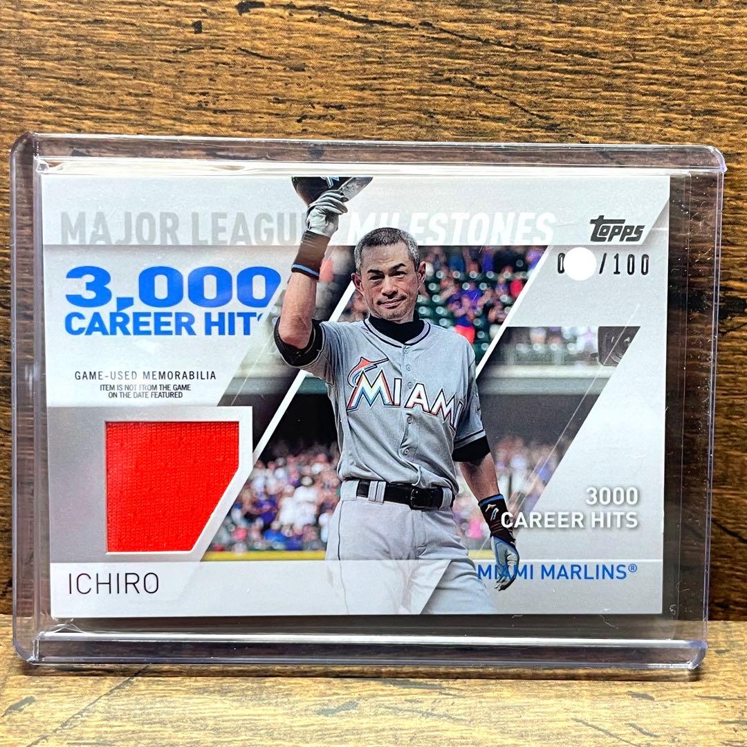 Topps イチロー 入手困難 世界100枚限定 3000本記念ジャージカード