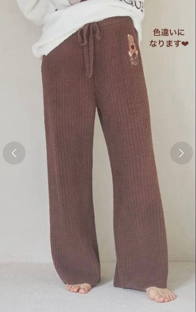 新品タグ付❤︎ジェラートピケベビモコハートベアジャガードプルオーバー＆パンツSET