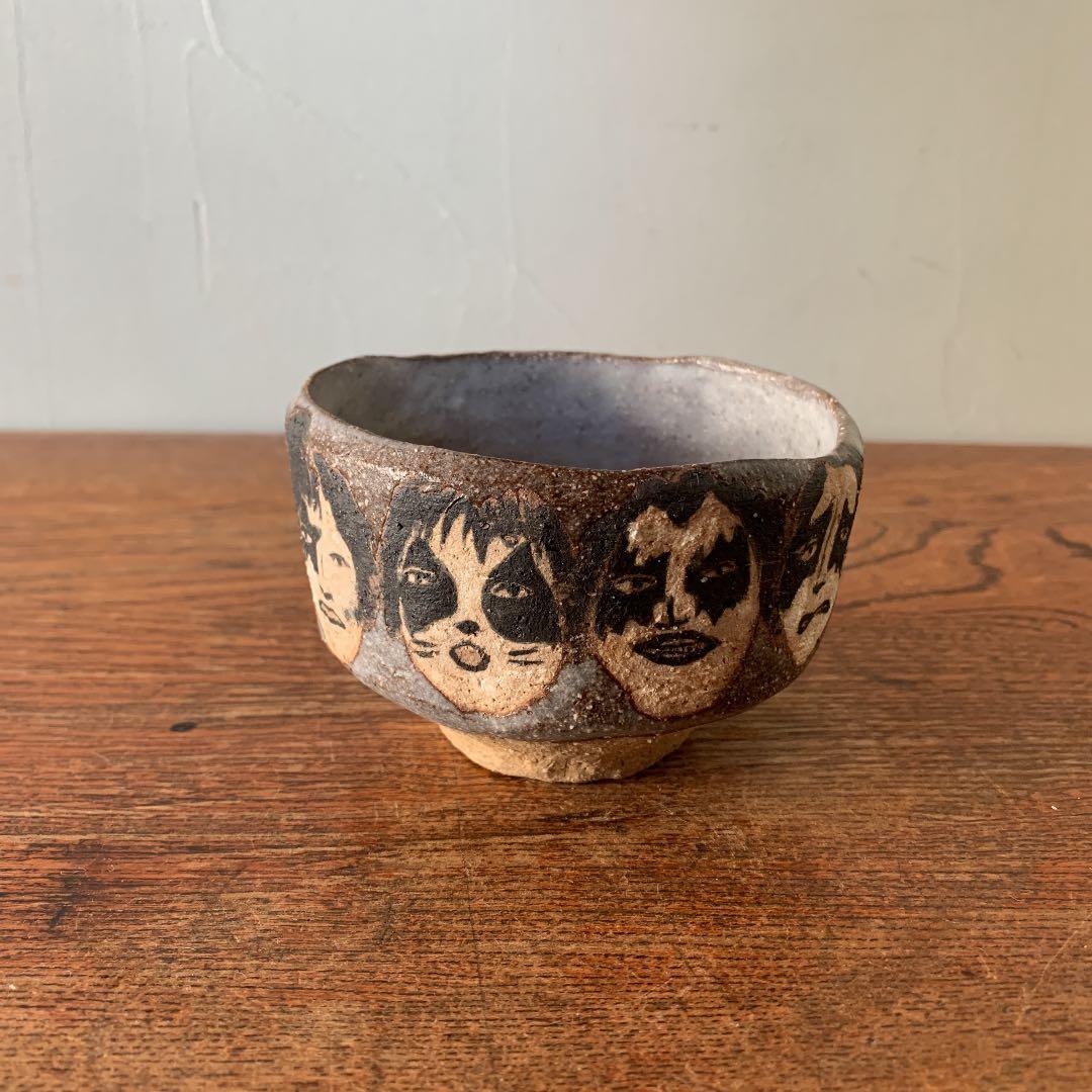 妻の作った　抹茶茶碗　陶芸　kissからはじまるミステリー　ハンドメイド　一点物