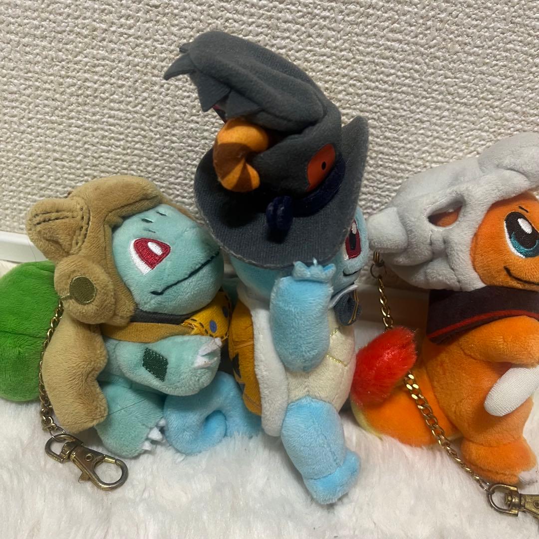 ポケモン　ハロウィン　2019　フシギダネ　ヒトカゲ　ゼニガメ　キーチェーン
