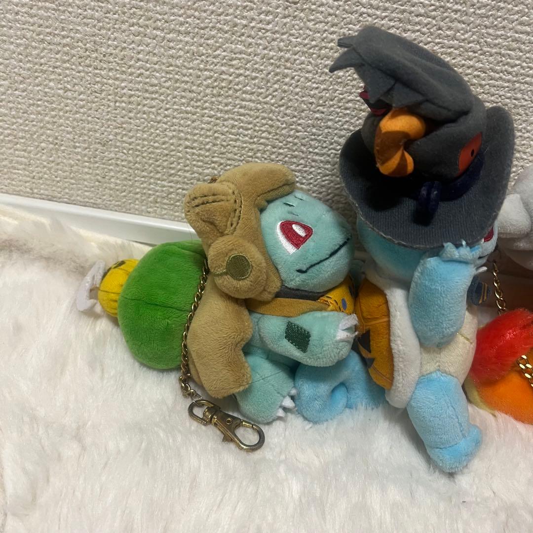 ポケモン　ハロウィン　2019　フシギダネ　ヒトカゲ　ゼニガメ　キーチェーン