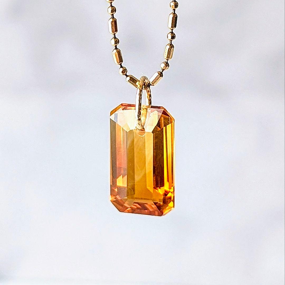 ♢ハイジ✨♢K18 シトリン 4.93ct ネックレスチャーム