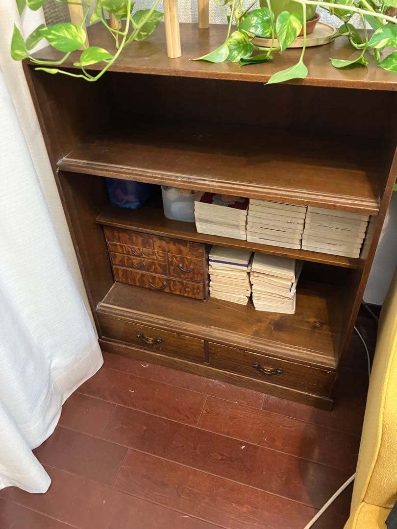 昭和レトロデザイン　木製箪笥　茶箪笥