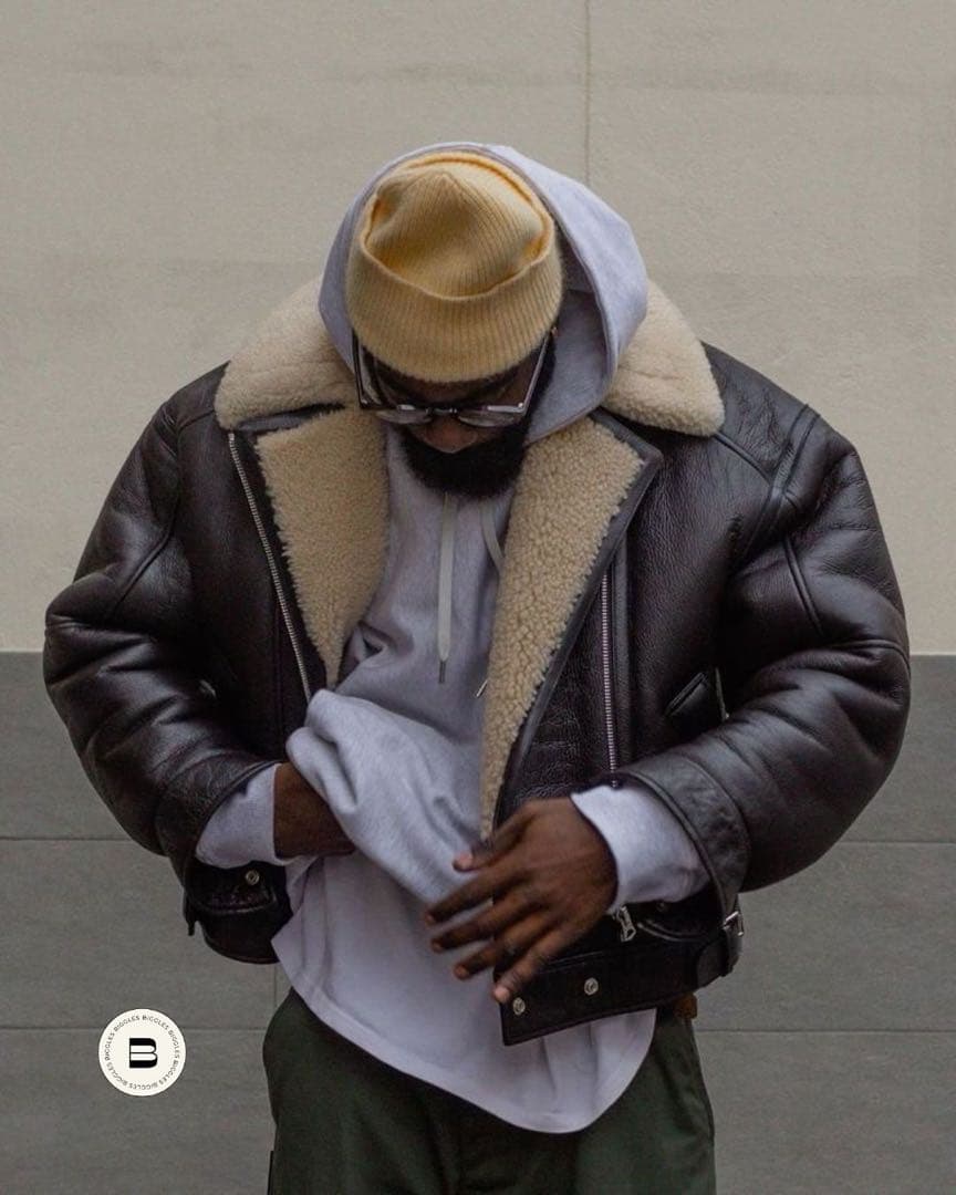 【超希少レア】名作 ムートンレザー B-3 ジャケット