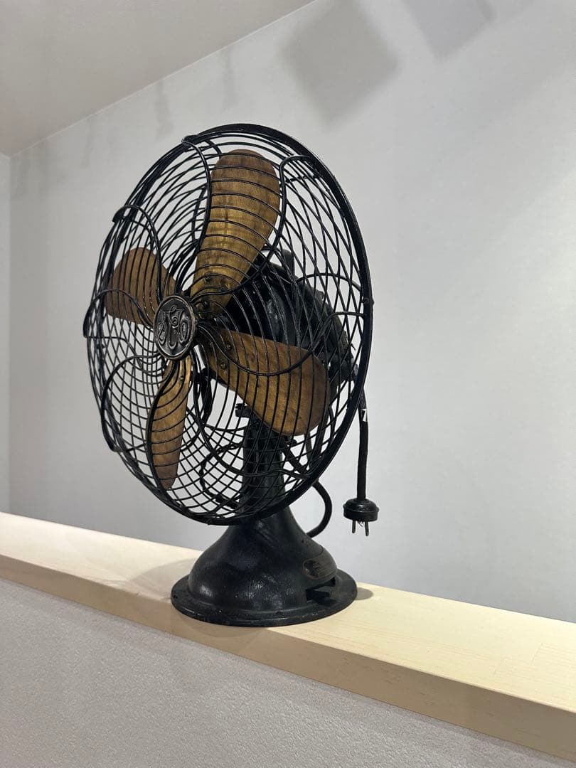 アンティーク　扇風機　真鍮　什器