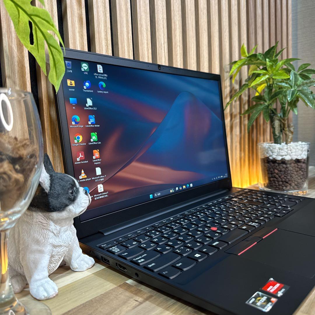 極美品‼️ThinkPad E15☘Ryzen5☘フルHD☘ノートパソコン