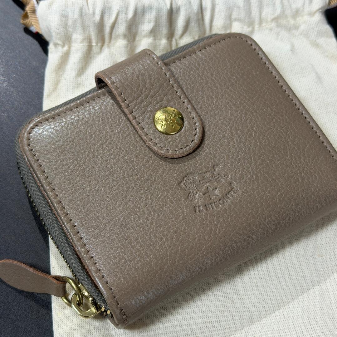 【新品未使用】イルビゾンテ ファスナー 財布 グレー