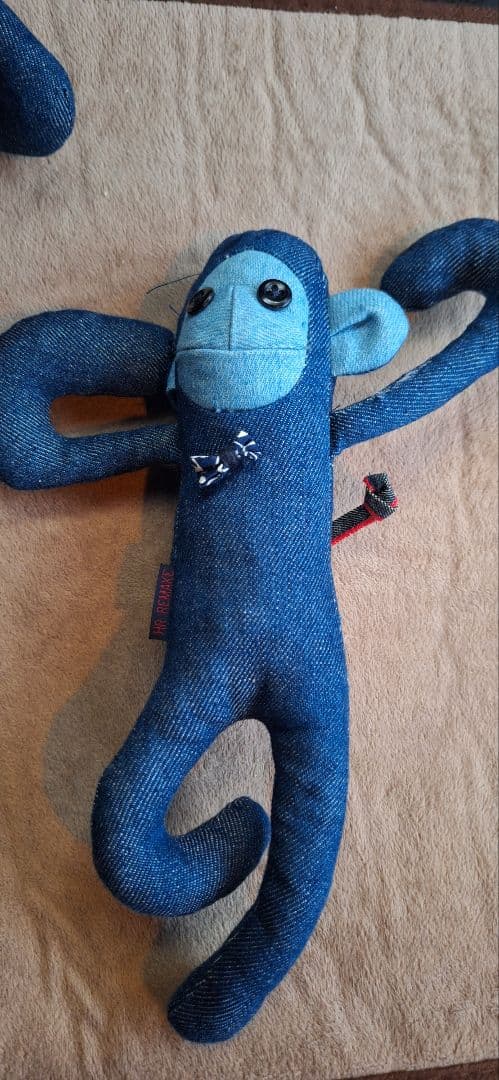 ハリウッドランチマーケット干支　さるデニム　ターコイBLUEBLUE 聖林公司