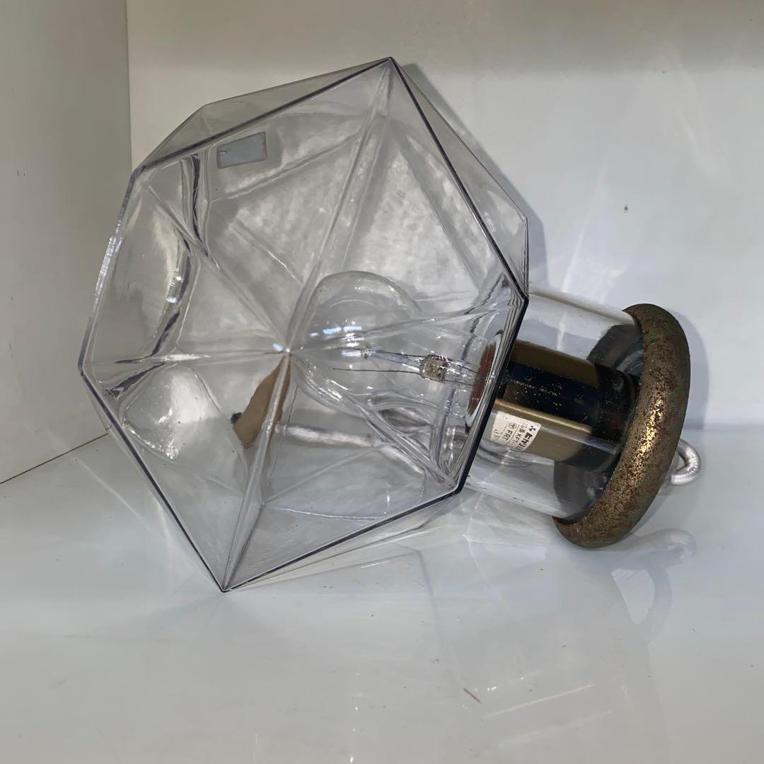 昭和レトロ　ガラス　ペンダントライト　照明　インテリア　ヴィンテージ