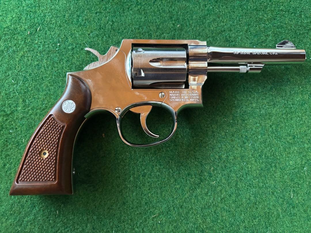 S&W M10 ミリタリー&ポリス  4 inch ニッケル　ガスガン