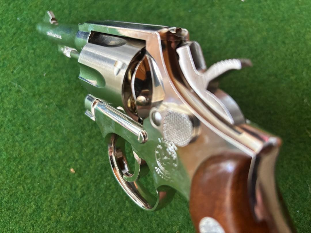 S&W M10 ミリタリー&ポリス  4 inch ニッケル　ガスガン