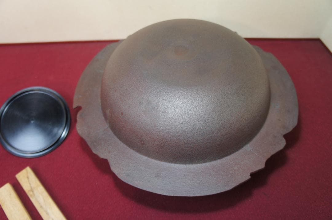 ☆美品 在銘 遠山霰紋 透木釜 透木 釜鐶 桐箱 紙箱送料込み