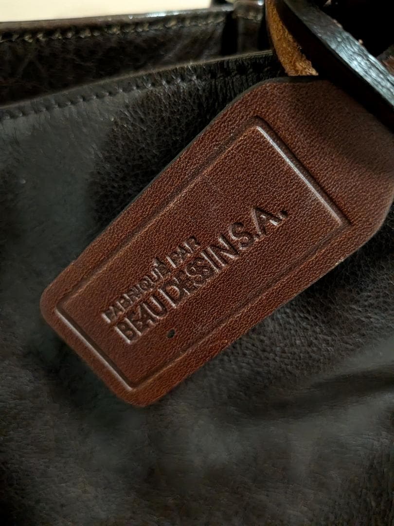 beau dessin(ボーデッサン) ダークブラウンA4レザービジネスバッグ