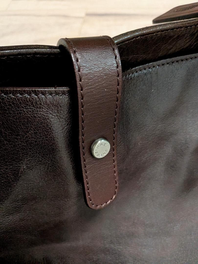 beau dessin(ボーデッサン) ダークブラウンA4レザービジネスバッグ