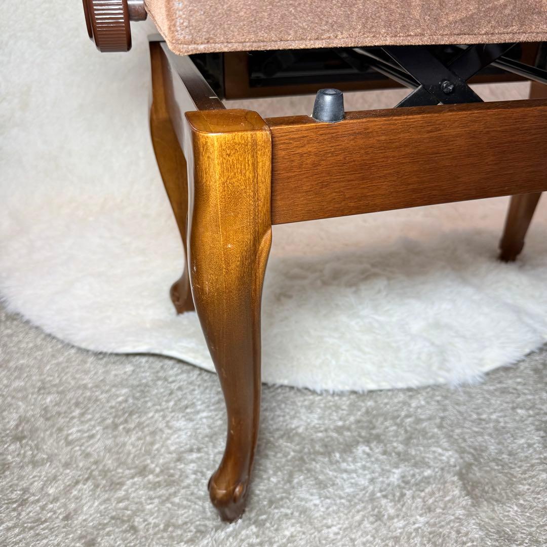 猫脚　ピアノ椅子　昇降可能