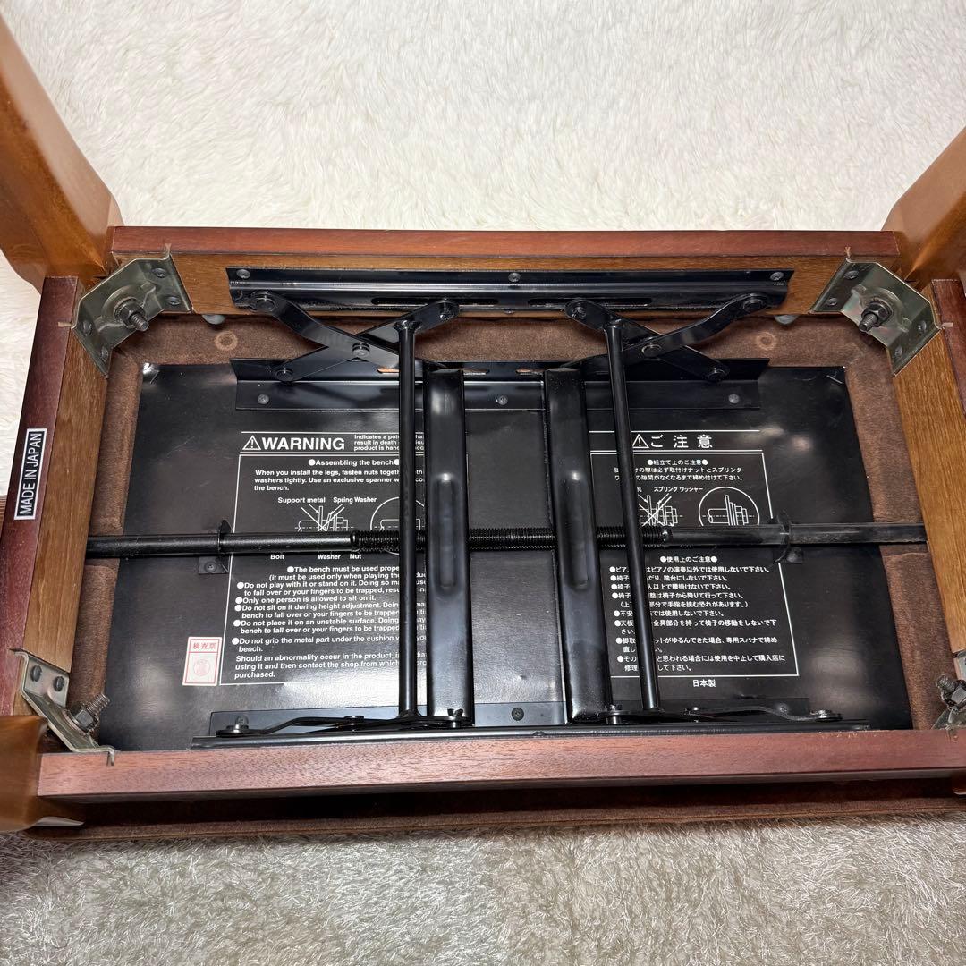 猫脚　ピアノ椅子　昇降可能