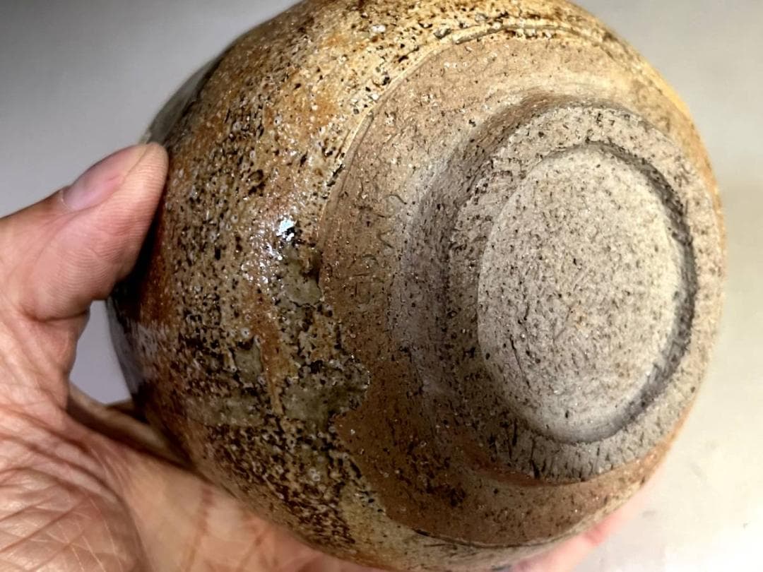 茶碗■古い伊賀焼 涙痕茶わん お茶道具 ぐい呑み酒器 古美術 時代物 骨董品■