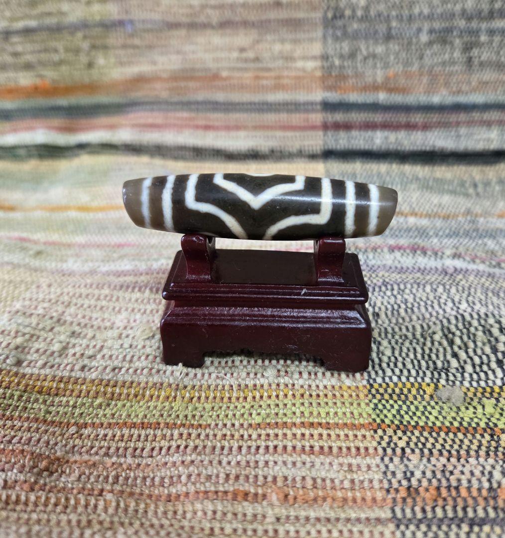 048　天珠　正統派　三眼天珠　dzibeads！