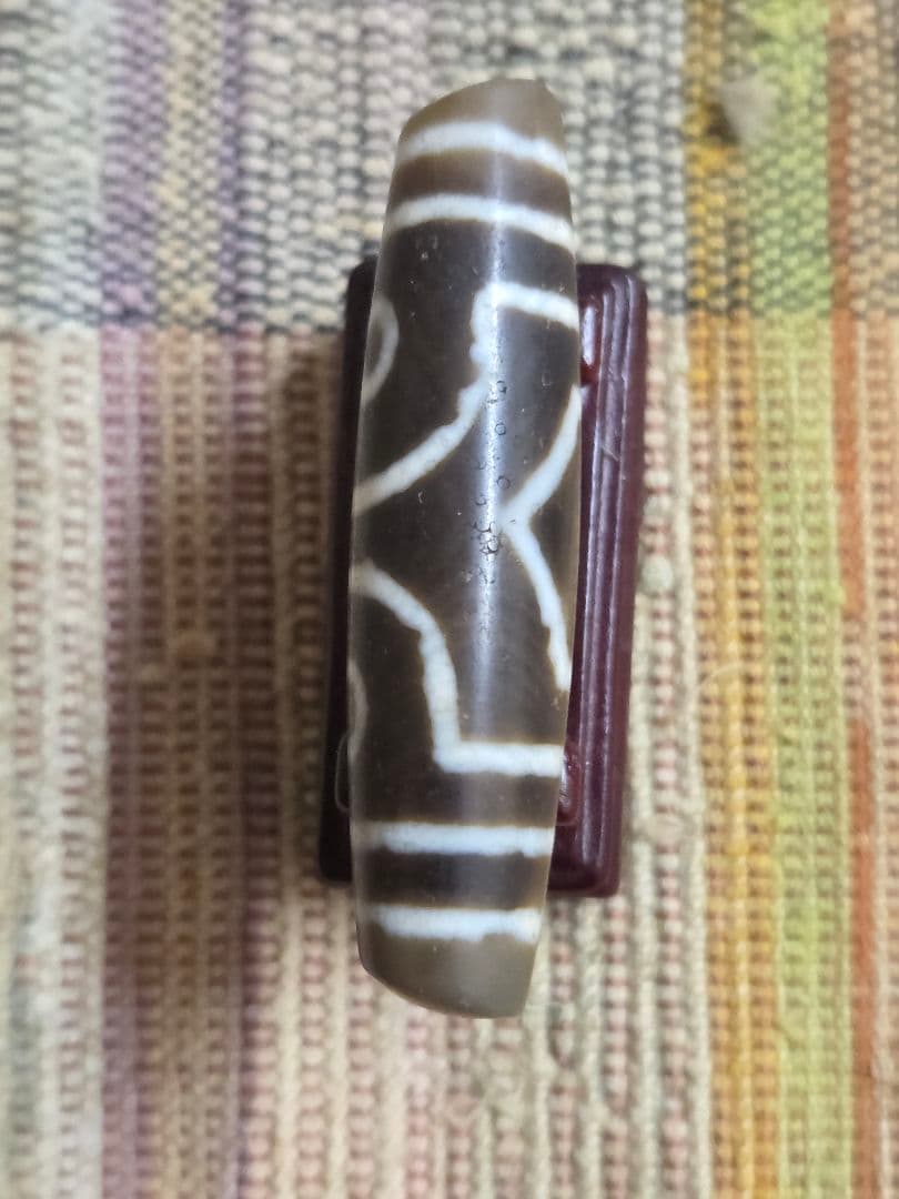 048　天珠　正統派　三眼天珠　dzibeads！