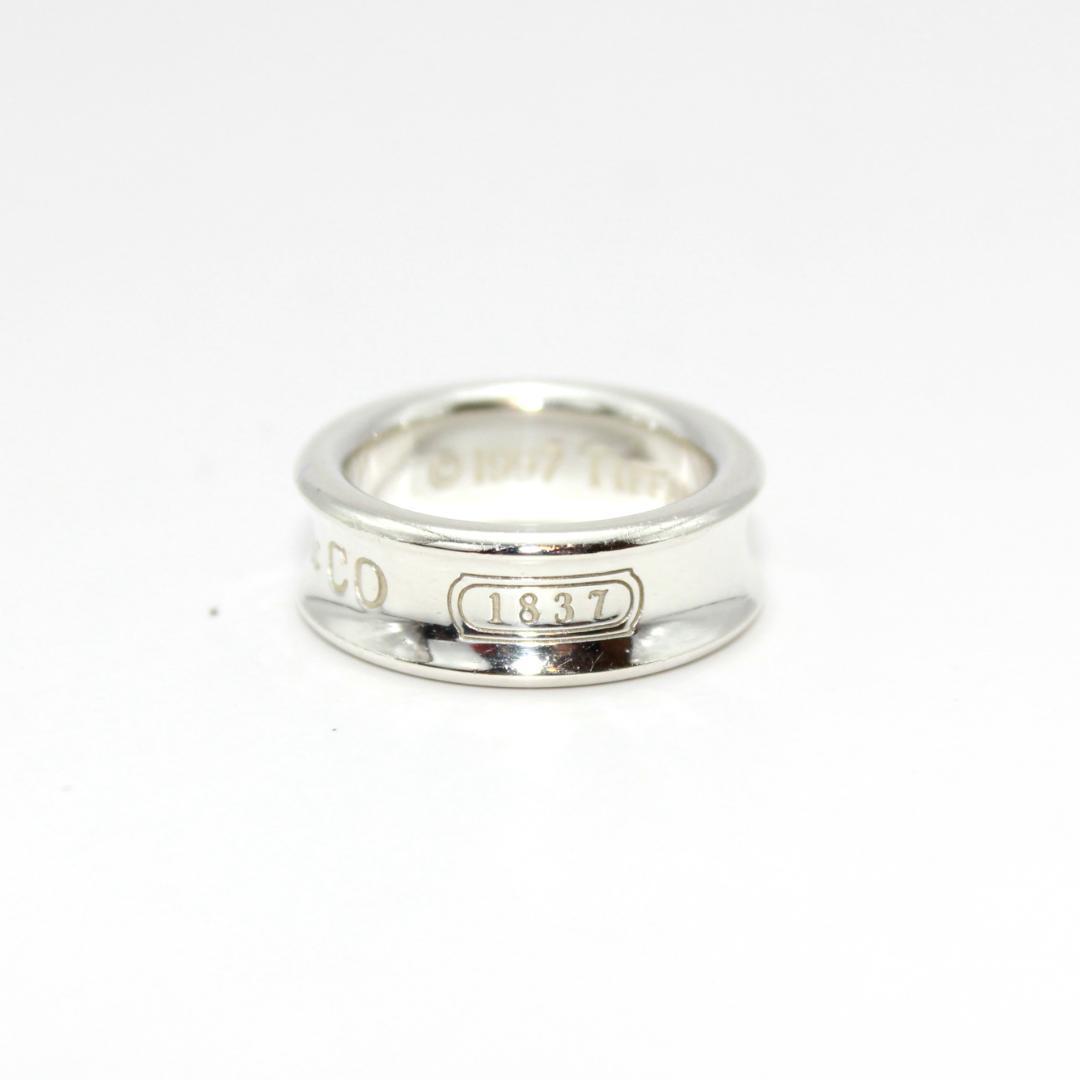 美品 Tiffany&Co. アクセサリー 1837 ナロー リング 8号