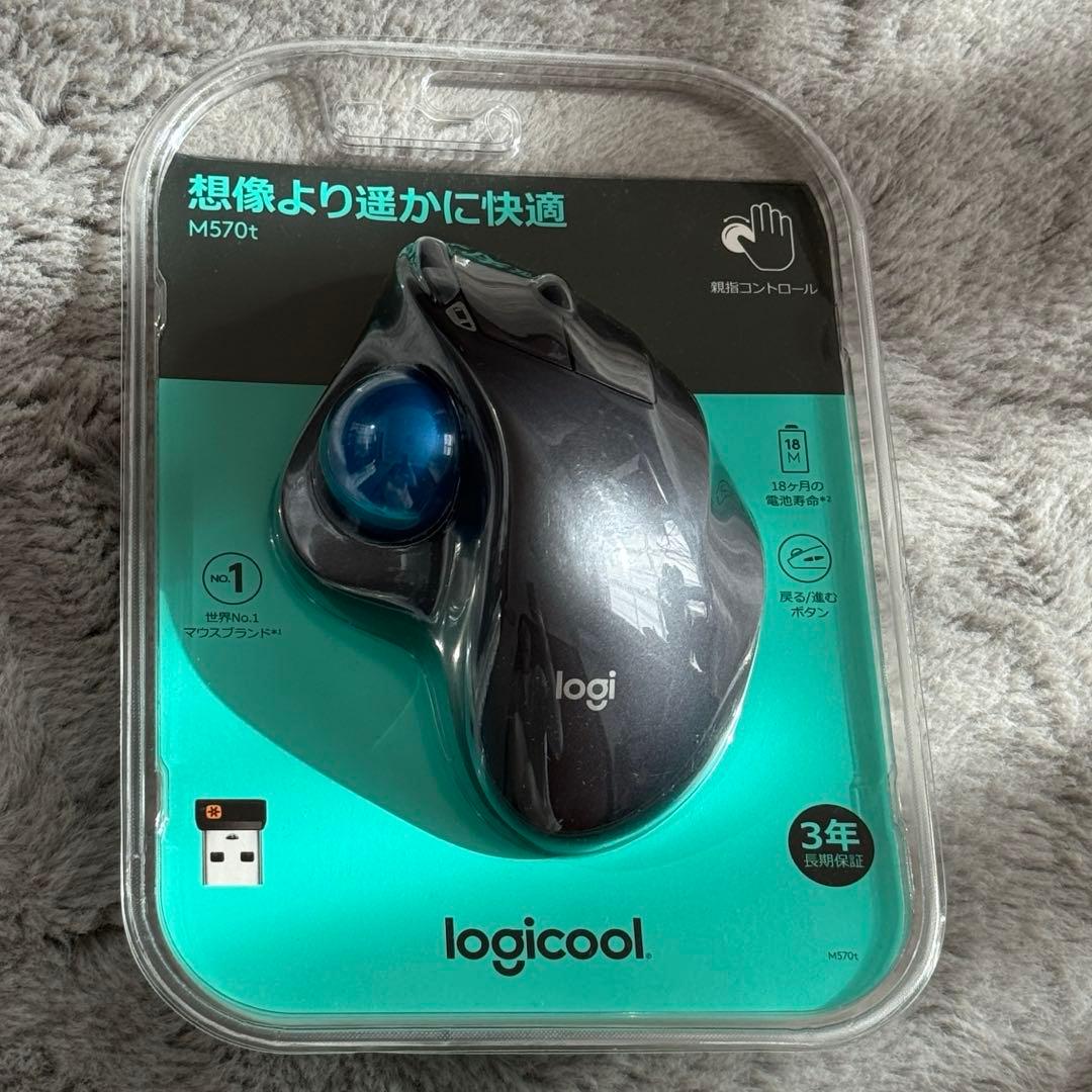 Logicool M570t ワイヤレス トラックボールマウス（ロジクール）