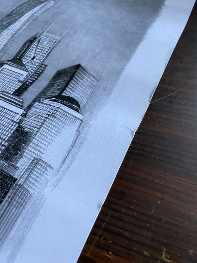 NY 自由の女神　えんぴつ画