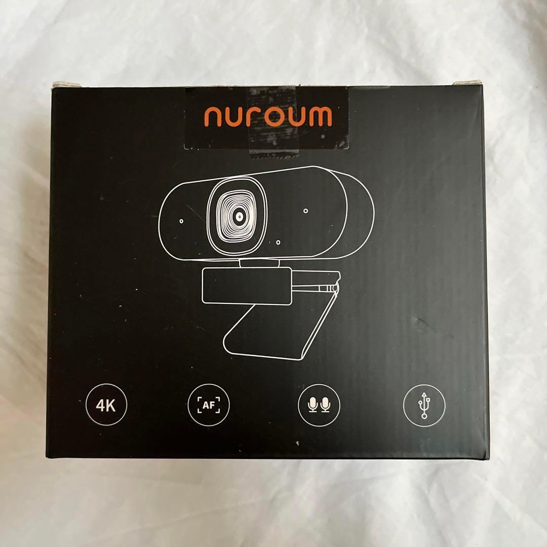 Nuroum 4K WEBカメラ LEDリングライト付き ウェブカメラ フルHD