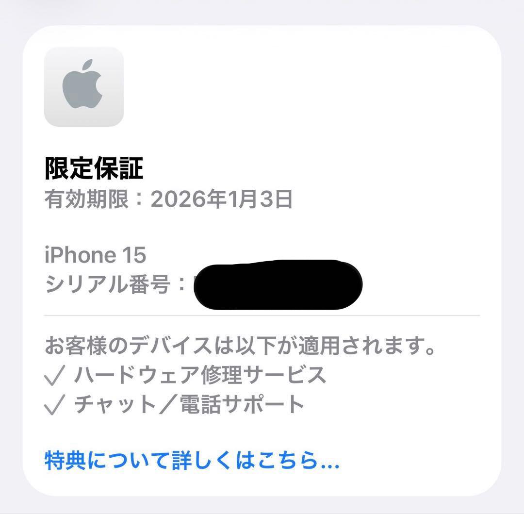 Apple iPhone 15 本体