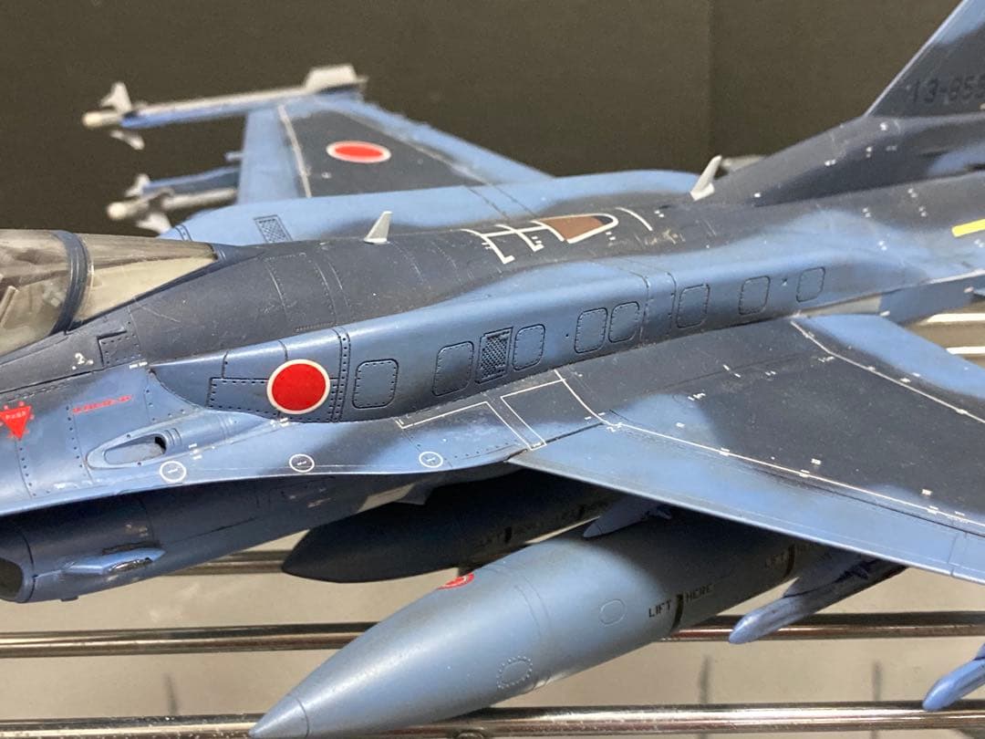ハセガワ　1/48 航空自衛隊　F2A改 完成品　ジャンク