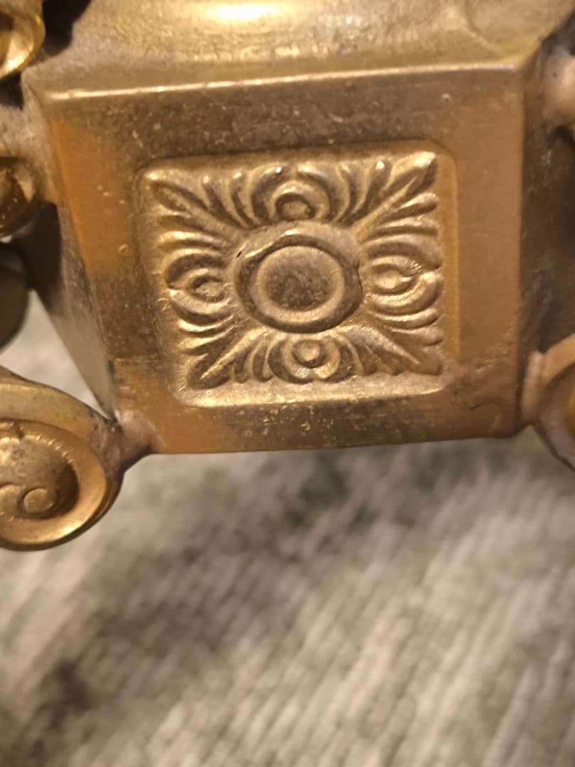 アンティーク　真鍮コートスタンド　ポールハンガー　クラシック　イタリア製