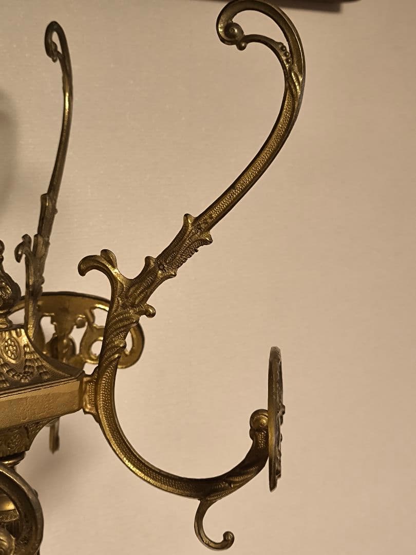 アンティーク　真鍮コートスタンド　ポールハンガー　クラシック　イタリア製