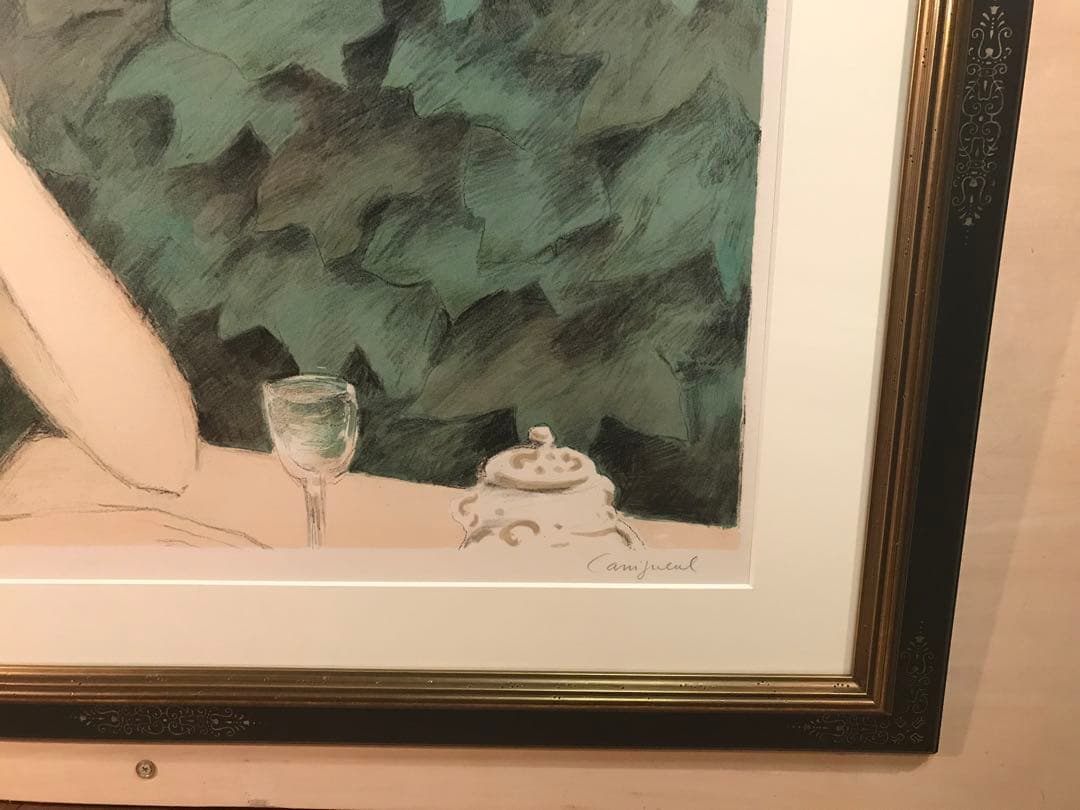 カシニョール　「クリスティーヌ」　リトグラフ　直筆サイン・作品保証書有り