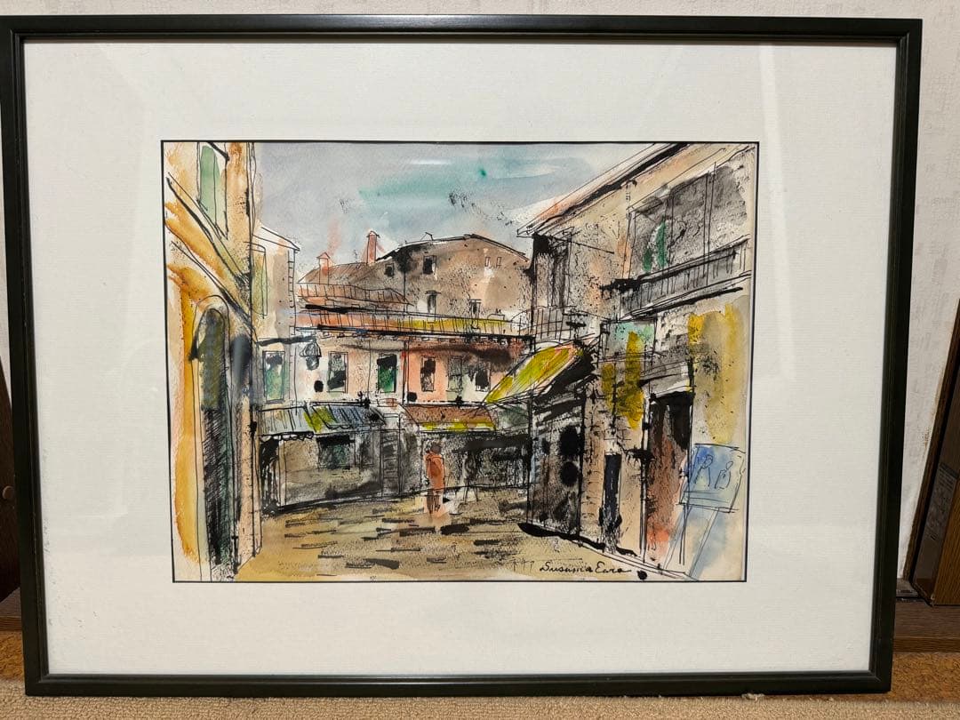 墨彩画　アート　骨董　絵画