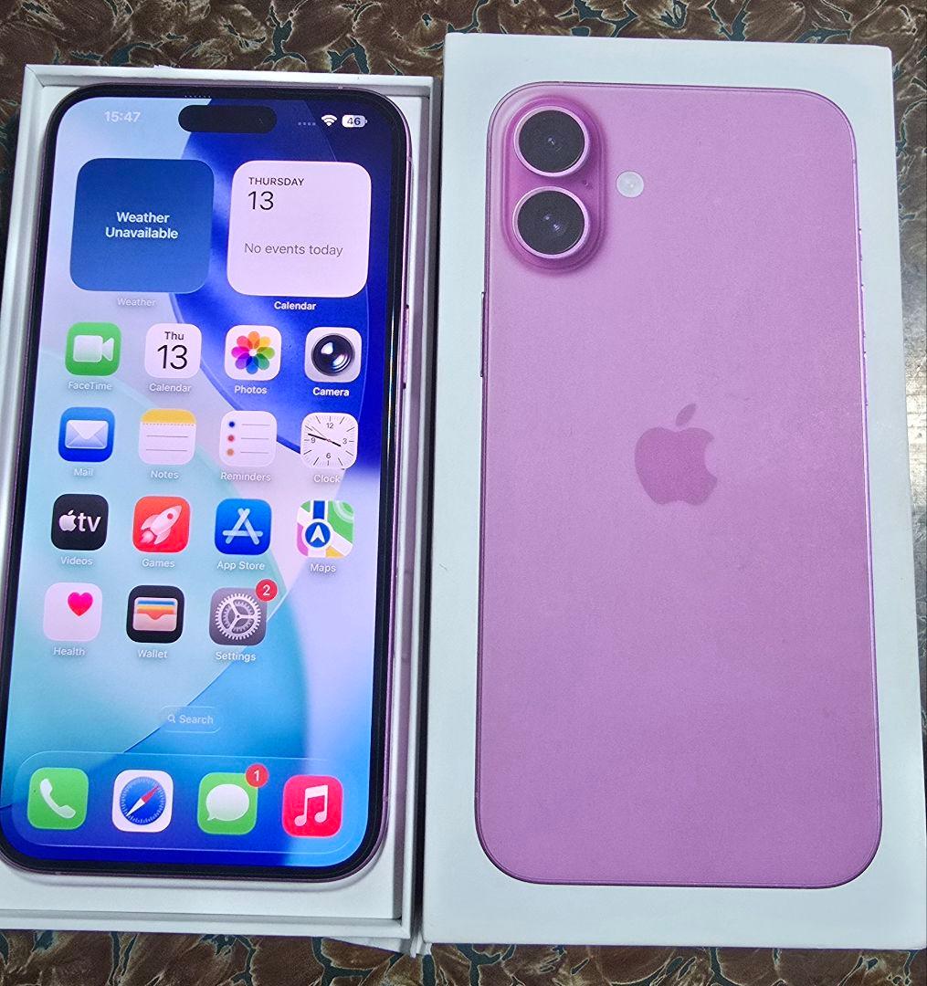 Apple iPhone 16 plusバッテリ容量100%SIMフリー