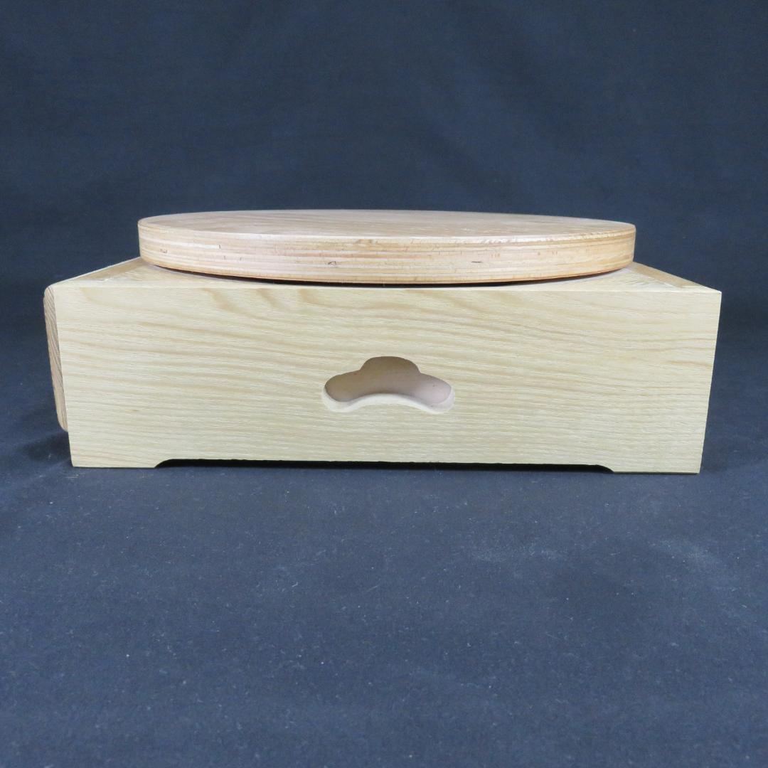 回転台 美品 木製 茶道具 灰道具 風炉用 灰形作り