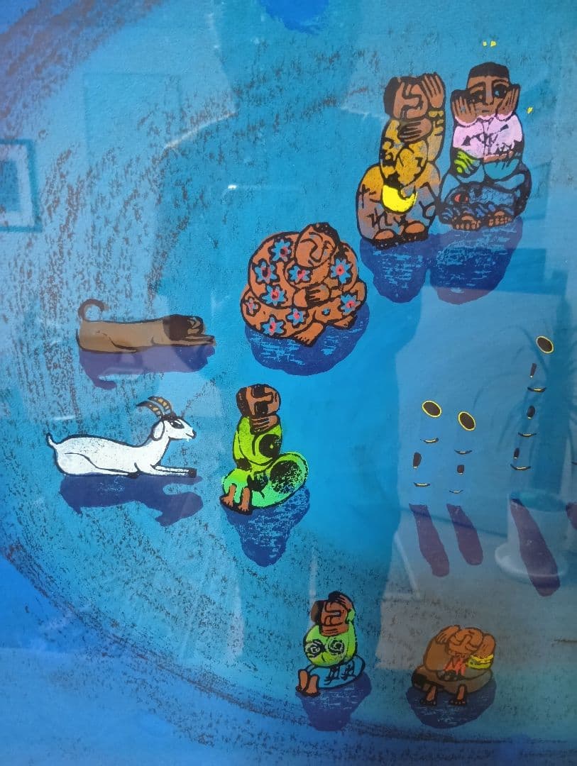 黒木郁朝　版画「風の笛」