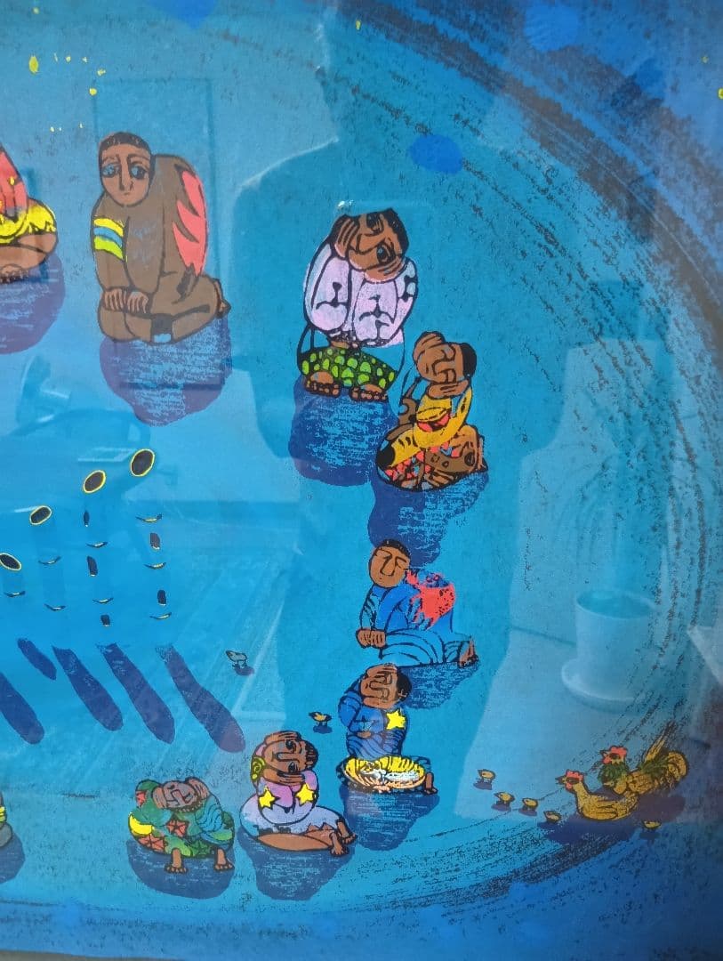 黒木郁朝　版画「風の笛」